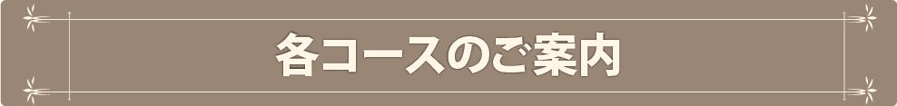 各コースのご案内